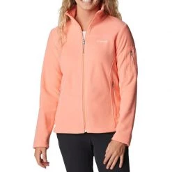 Columbia T-shirts and polos Women's Fast Trek II Fleece Jacket -Hiking Sales Shop 1465351 879 Coral20Reef