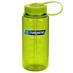 Nalgene Water bottles and hydration packs Wide Mouth Loop Top Bottle 16 oz -Hiking Sales Shop A63423 2009 0571 springgreen