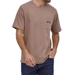 Patagonia T-shirts and polos Men's P-6 Label Pocket Responsibili-Tee -Hiking Sales Shop A79297
