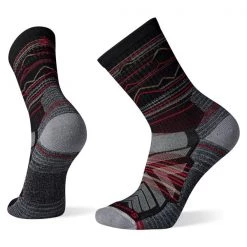 Smartwool Hike Light Cushion Mountain Range Pattern Crew Socks
